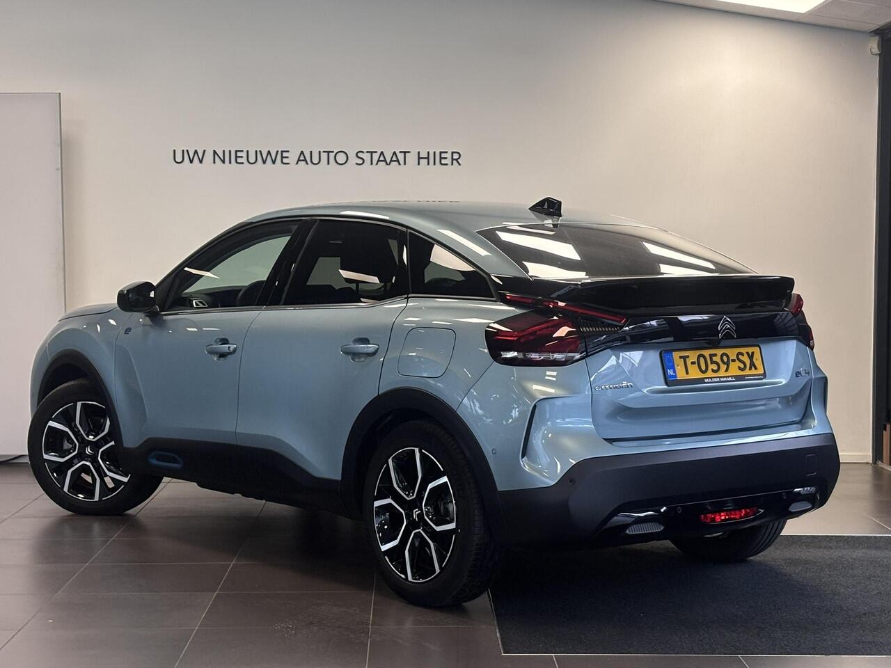 Citroen ë-C4 Shine EV 50kWh 136pk AUTOMAAT | UNIEKE KM-STAND! | LEDER | ADAPTIVE CRUISE | NAVI | STOEL+STUURVERW. | APPLE CARPLAY / ANDROID AUTO | CAMERA | CLIMA | DAB+