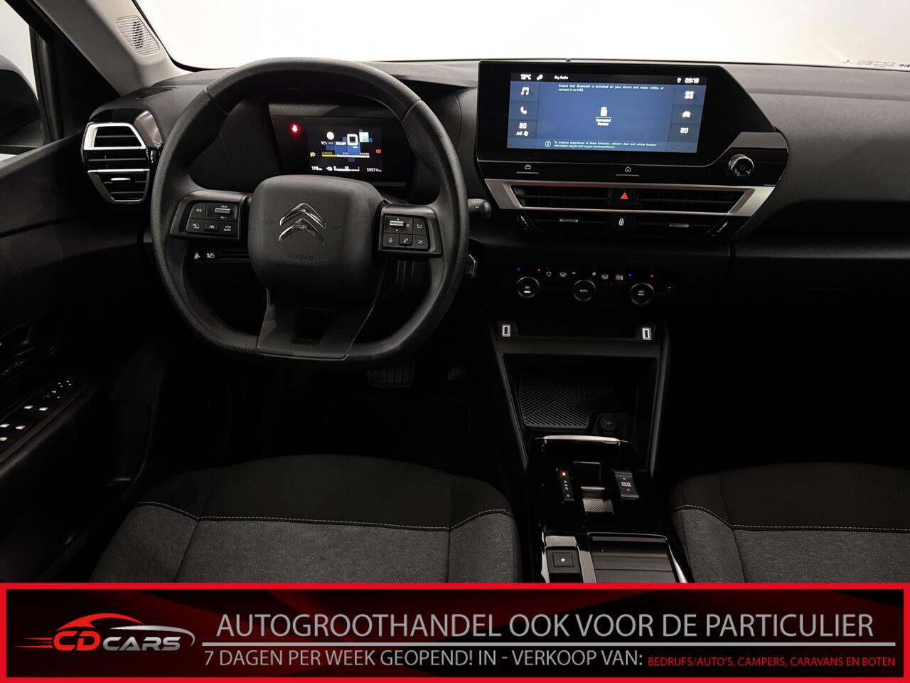 Citroen ë-C4 Live 50 kWh Clima, Parkeersensoren, Apple carplay, Rijstrook correctie, Cruise control, Lichtmetalen velgen