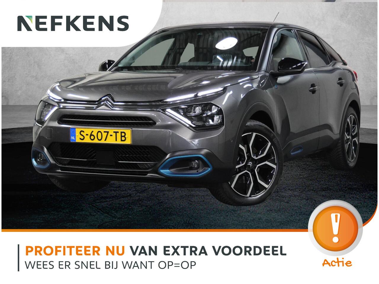 Citroen ë-C4 Shine 50kWh 136PK | 1ste eigenaar | 3 FASE | LEER | Winterpakket | Camera | LED lampen | AUTOMAAT | Navigatie | Isofix | Privacy Glass | Parkeersensoren | Stoelverwarming |