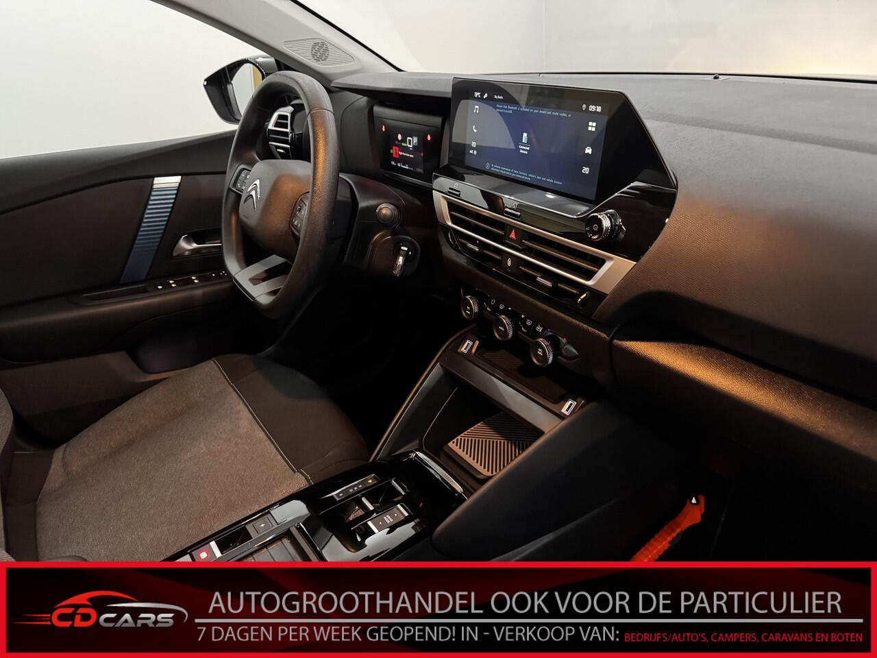 Citroen ë-C4 Live 50 kWh Clima, Parkeersensoren, Apple carplay, Rijstrook correctie, Cruise control, Lichtmetalen velgen