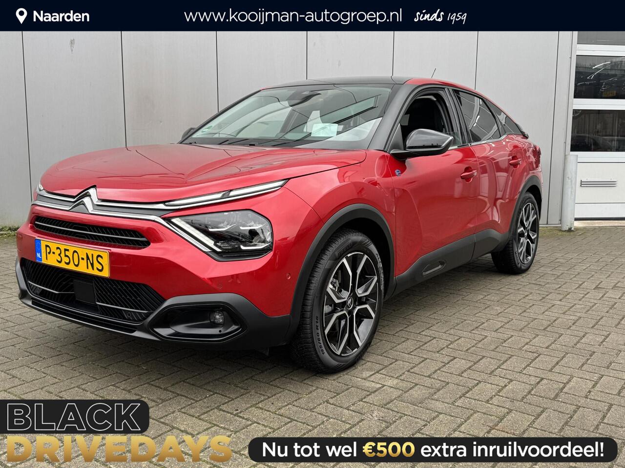 Citroen ë-C4 Shine 50 kWh | Head UP Display | blinde hoek detectie | Stoel/stuur verwarming | Stoel massage |