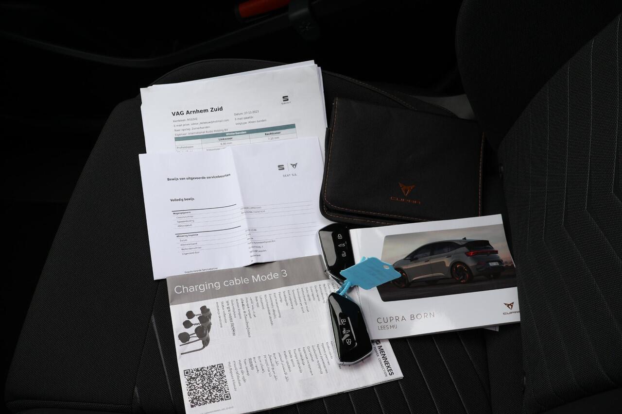 Cupra Born Business 62 kWh 2e Eigenaar | Volledig onderh | BTW | NL-Auto | SOH 91% | Stuurverwarming | Camera | Navi | Sfeer | Carplay | Ad Cruise | DAB | Full Led | Keyless | Start/Stop | PDC