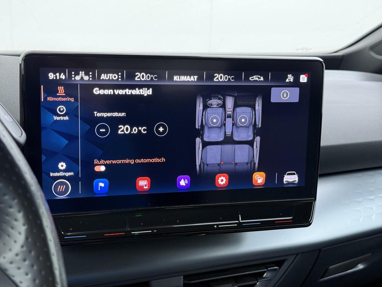 Cupra Born Business 62 kWh ELEK. STOEL MET MASSAGE| STUURWIELVERWARMING | RONDOMZICHT CAMERA| ADAPTIVE CRUISE CONTROL| DODE HOEK SENSOR| REEDS RIJKLAAR GEMAAKT, GELEVERD INCL. 12 MND BOVAG GARANTIE