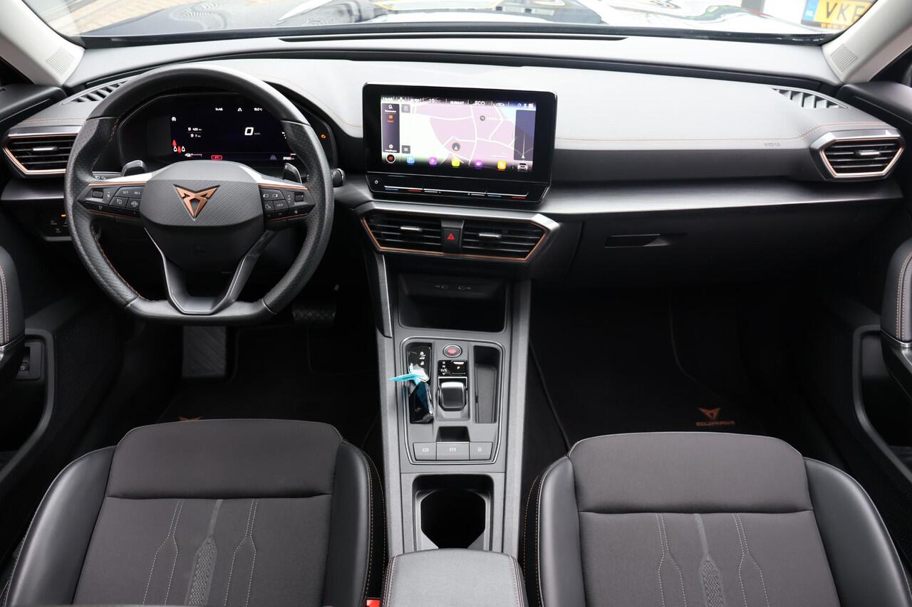 Cupra Formentor 1.4 Business Edition 204PK | 1e Eigenaar | Dealer Onderh. | BTW | 1 Laadkabel | Sfeer | Stoel/Stuur Verwarming | Full Link Activatie | Ad Cruise | Full Led | Keyless | PDC