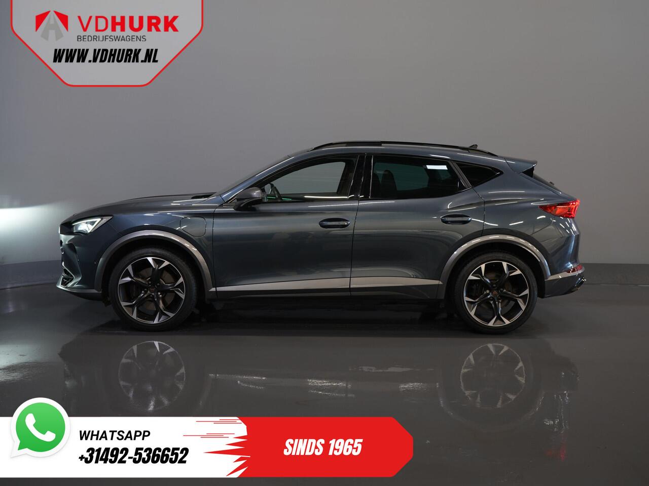 Cupra Formentor 1.4 e-Hybrid 245 pk VZ Performance Edition Pano/ Elek.Trekhaak/ Elek.Klep/ Mem.Stoel/ Matrix/ Adapt. Cruise/ Carplay/ Camera/ Stoelverw./ Stuurverw./ 19" LMV