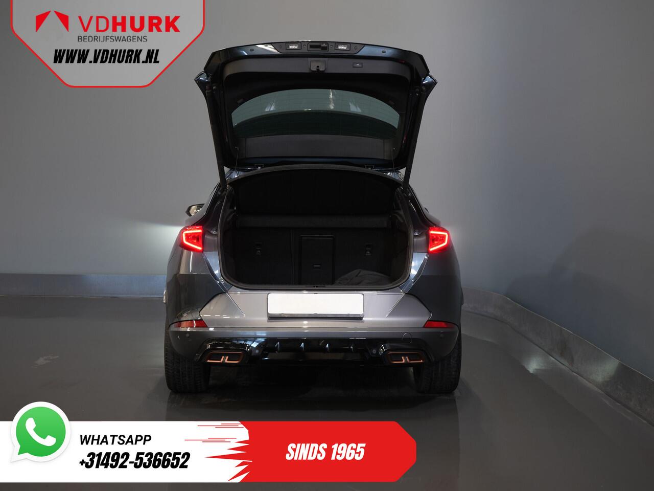 Cupra Formentor 1.4 e-Hybrid 245 pk VZ Performance Edition Pano/ Elek.Trekhaak/ Elek.Klep/ Mem.Stoel/ Matrix/ Adapt. Cruise/ Carplay/ Camera/ Stoelverw./ Stuurverw./ 19" LMV