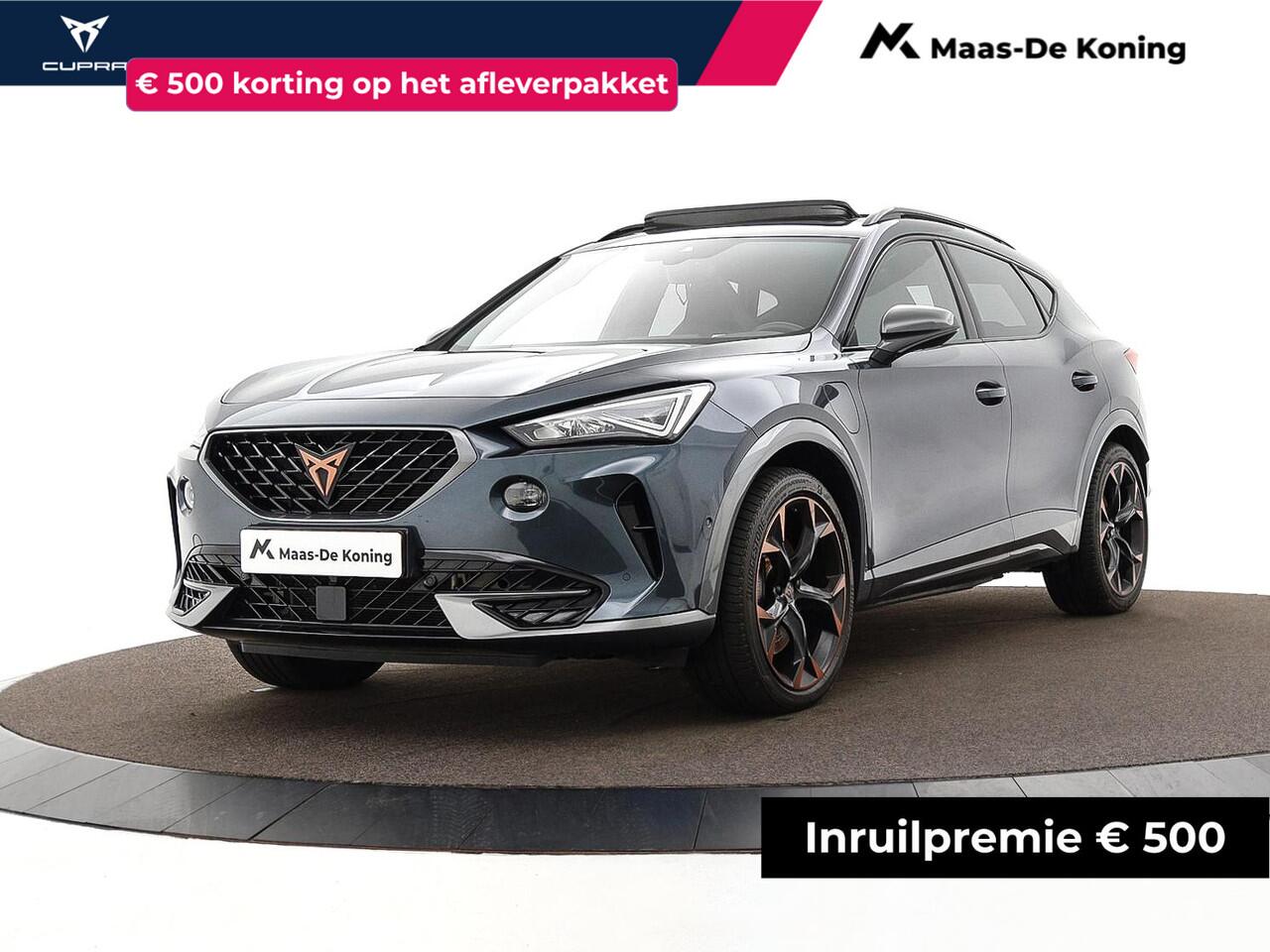 Cupra Formentor 1.4 245pk DSG e-Hybrid VZ Performance · Camera · Panoramadak · Keyless · Elek. Trekhaak · Elek. Achterklep · Apple/Android Car Play · Navigatie · 19'' Inch ·
