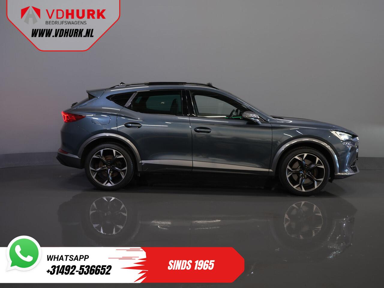 Cupra Formentor 1.4 e-Hybrid 245 pk VZ Performance Edition Pano/ Elek.Trekhaak/ Elek.Klep/ Mem.Stoel/ Matrix/ Adapt. Cruise/ Carplay/ Camera/ Stoelverw./ Stuurverw./ 19" LMV
