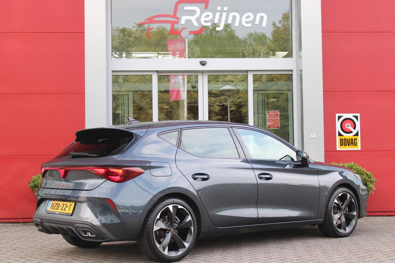 Cupra Leon 1.5 eTSI 150PK BUSINESS EDITION | LED MATRIX KOPLAMPEN | DRAADLOZE APPLE CARPLAY/ANDROID AUTO | NAVIGATIE | ACHTERUITRIJ CAMERA | 18" LICHTMETALEN VELGEN "GARBI" | DRAADLOZE TELEFOONLADER | STOEL/STUUR VERWARMING | 12,9" INFORTAINMENT SYSTEM | ZWARTE HEM