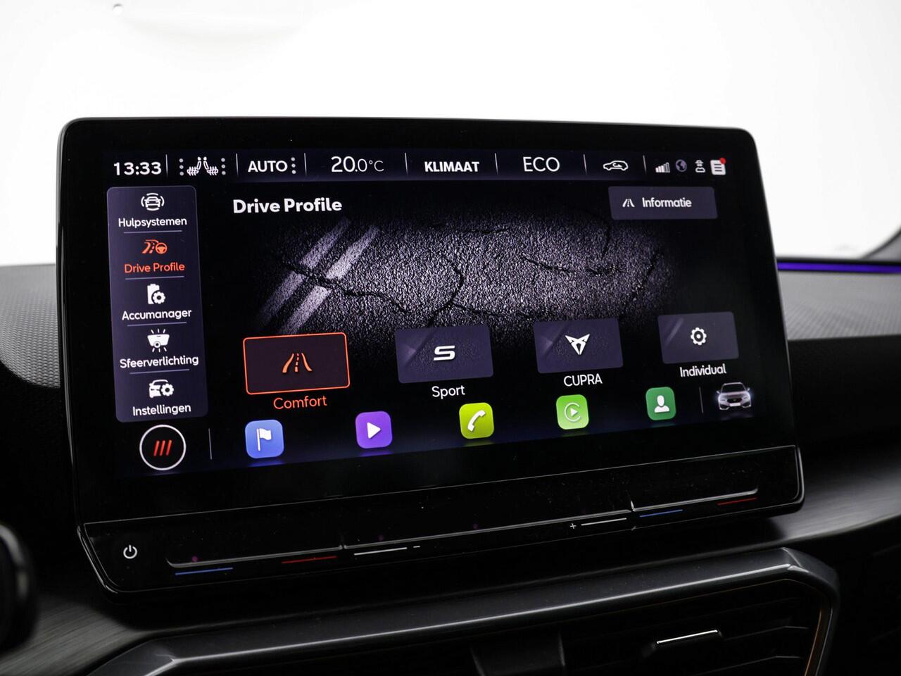 Cupra Leon Sportstourer 1.4 245pk DSG e-Hybrid VZ Performance · Camera · Elek. Trekhaak · Keyless · Apple/Android Car Play · Dodehoek Detectie · Stoel &Stuurverwarming · 19'' Inch · Garantie t/m 18-01-2027 of 90.000km