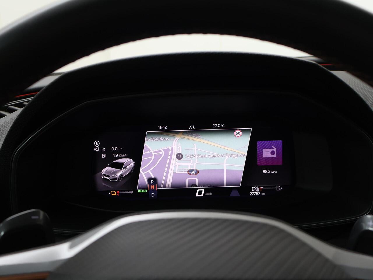 Cupra Leon Sportstourer 1.4 e-Hybrid 245 PK | SoH 91% | Virtual Cockpit | Navigatie | Achteruitrijcamera | Adaptive cruise Controle | Stoelverwarming | Stuurwielverwarming |