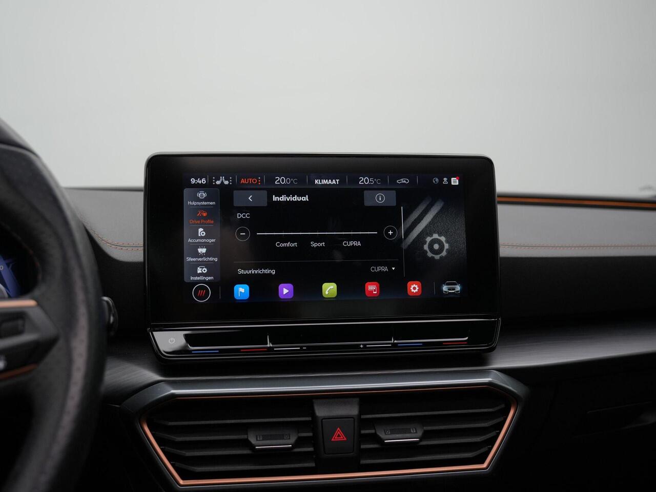 Cupra Leon Sportstourer 1.4 e-Hybrid 245 pk DSG VZ Performance | Panoramadak | Leder | Geheugenstoel | Adaptief sportonderstel | Stuur-/stoelverwarming