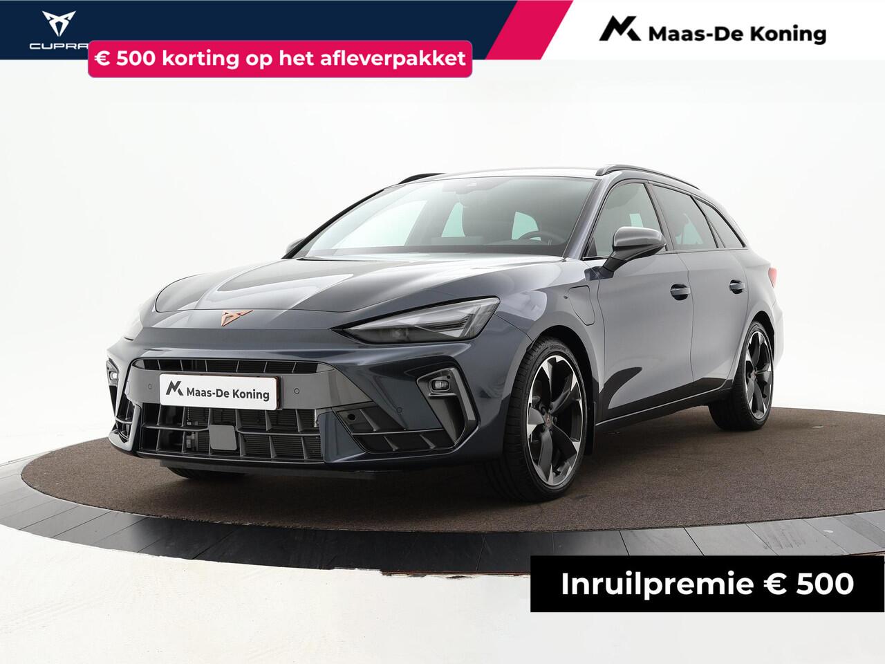 Cupra Leon Sportstourer 1.5 Tsi 204pk DSG e-Hybrid Business · Apple/Android Car Play · Camera · Elek. Trekhaak · Elek. Achterklep · Sfeerverlichting · 18'' Inch · Garantie t/m 11-06-2028 of 90.000km