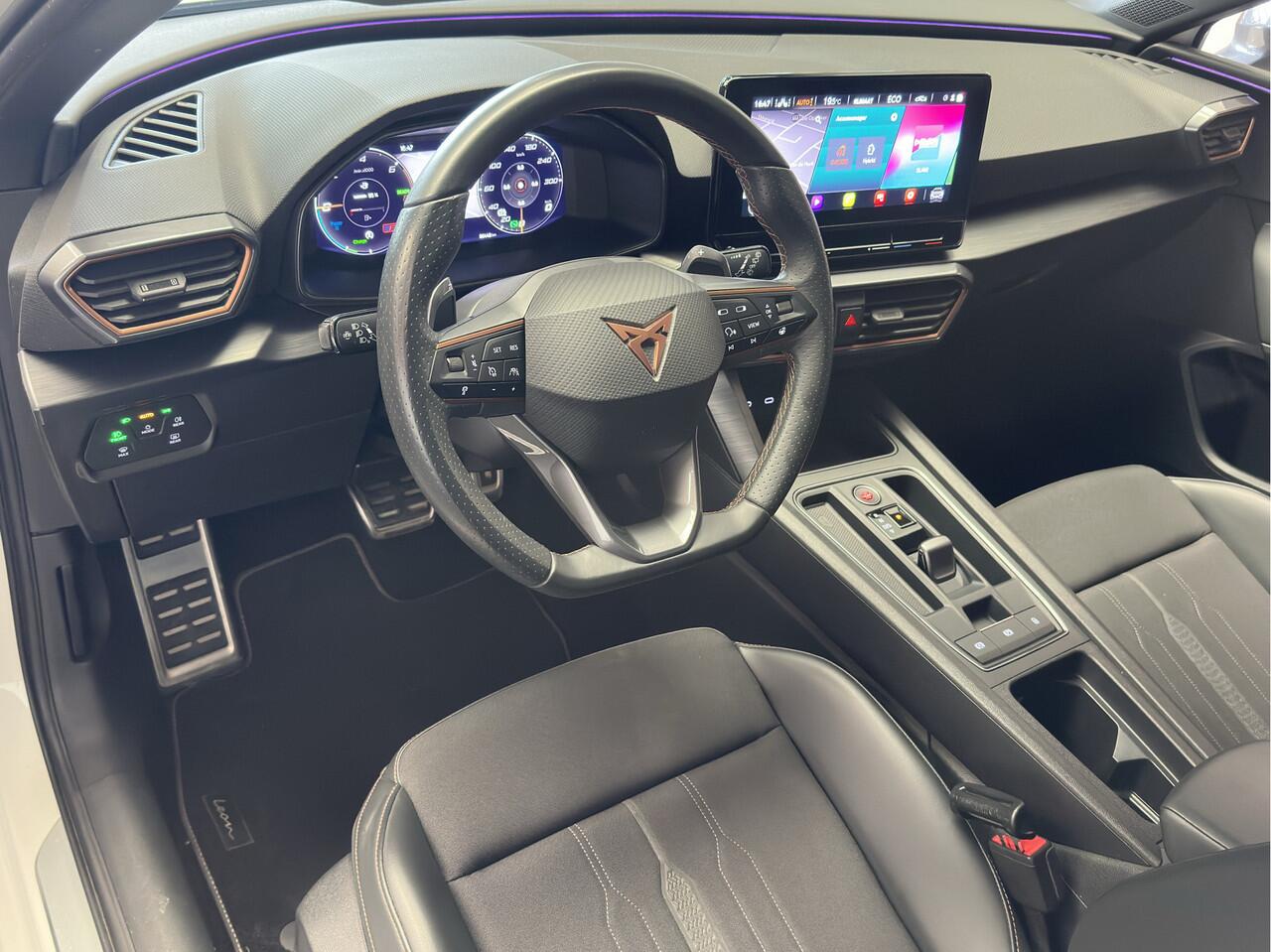 Cupra Leon Sportstourer 1.4 E-HYBRID VZ BUSINESS NAVIGATIE ADAPTIVE CRUISE CONTROL APPLE CARPLAY/ANDROID RIJSTROOKSENSOREN ACHTERUITRIJCAMERA ZEER MOOI !! 3010