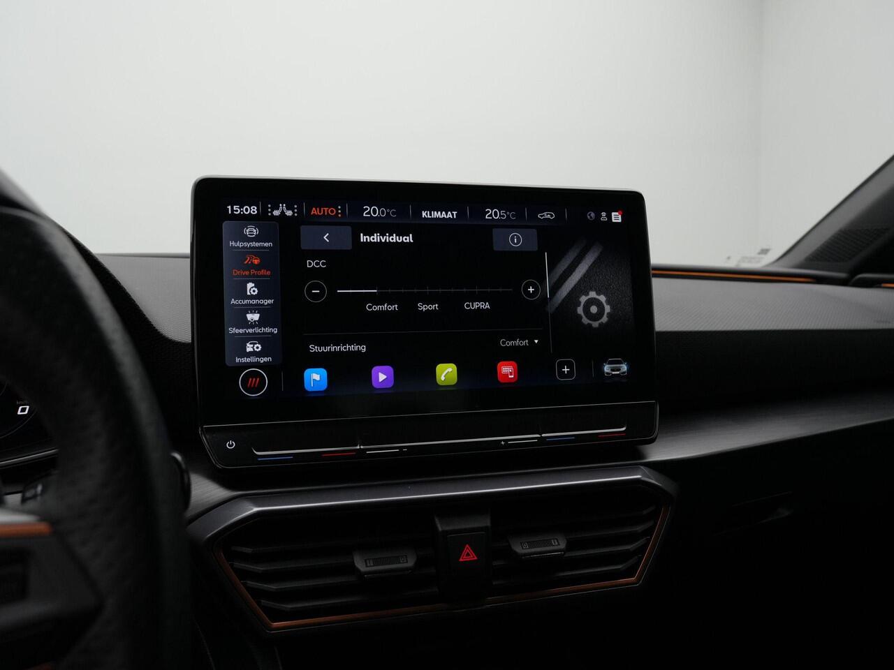 Cupra Leon Sportstourer 1.4 e-Hybrid 245 pk DSG VZ Performance | Trekhaak | Adaptief onderstel | Stuur-/stoelverwarming | Achteruitrijcamera