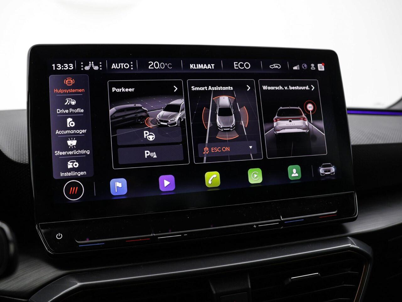 Cupra Leon Sportstourer 1.4 245pk DSG e-Hybrid VZ Performance · Camera · Elek. Trekhaak · Keyless · Apple/Android Car Play · Dodehoek Detectie · Stoel &Stuurverwarming · 19'' Inch · Garantie t/m 18-01-2027 of 90.000km