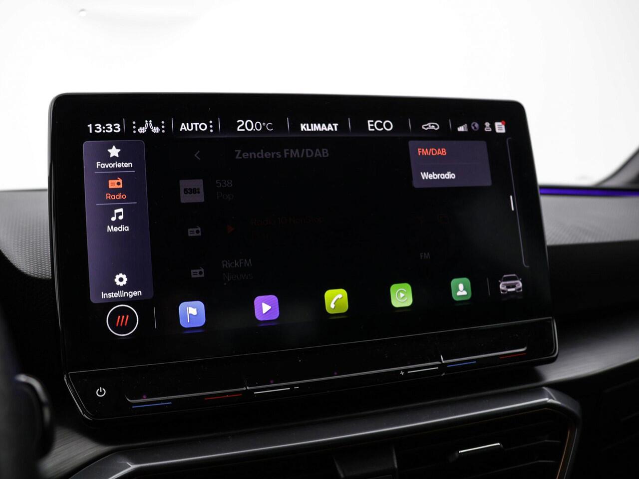 Cupra Leon Sportstourer 1.4 245pk DSG e-Hybrid VZ Performance · Camera · Elek. Trekhaak · Keyless · Apple/Android Car Play · Dodehoek Detectie · Stoel &Stuurverwarming · 19'' Inch · Garantie t/m 18-01-2027 of 90.000km