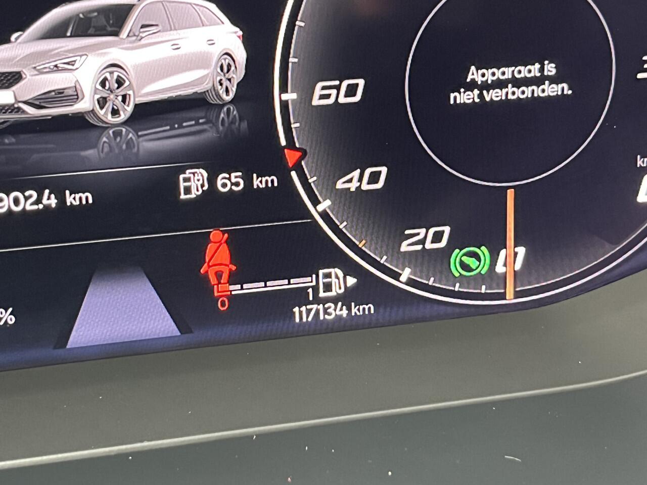 Cupra Leon Sportstourer 1.4 e-Hybrid VZ Performance / AUTOMAAT/ 245 PK/ PANO/ LEER/ SUPER-SPORTSTUUR/ ELEKTR. STOEL/ KEYLESS/ 19" LMV/ FULL LINK/ RIJ-MODI/ STOEL-STUUR VERWARM./ PARK. SENSOREN + CAMERA
