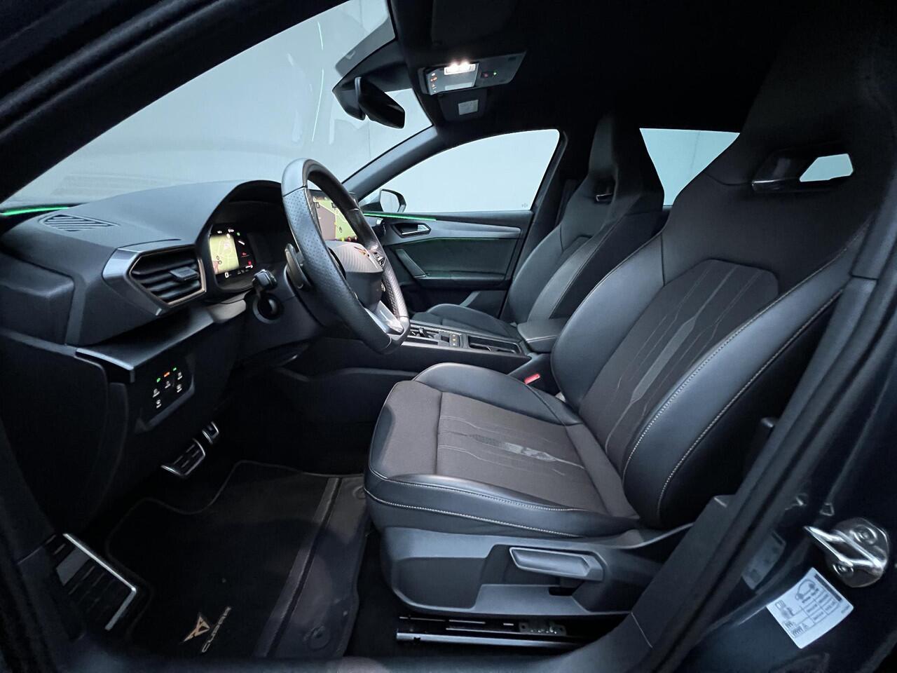 Cupra Leon Sportstourer 1.4 e-Hybrid VZ Copper Edition Automaat 245 PK / Plug-In / EAER 58km / Navigatie / Elektrische trekhaak 1.500 kg / Elektrische klep / Sportstoelen / Stuur- en stoelverwarming / Apple Carplay Android / 19" LM wielen /