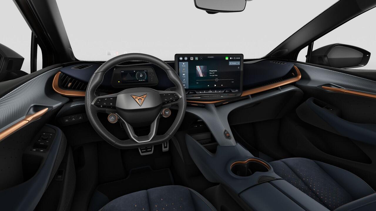 Cupra Tavascan 77kWh Elektromotor 286 1AT Adrenaline | Digitaal instrumentenpaneel (Virtual Cockpit) | Head-up Display met 'Augmented Reality' | Multifunctioneel verwarmbaar stuurwiel met start- & CUPRA-knop