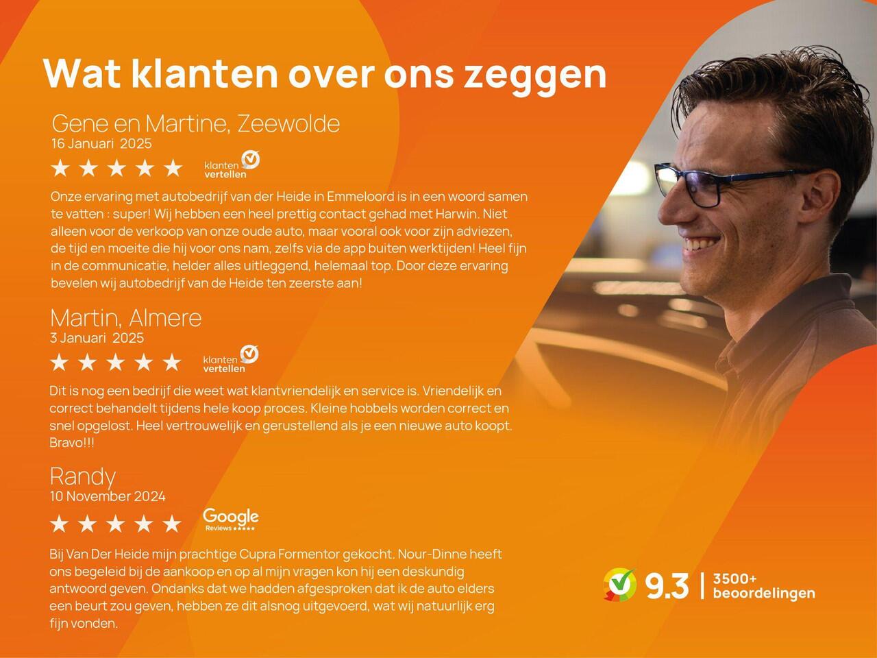 Cupra Terramar 1.5 TSI e-Hybrid VZ Performance 272PK DSG matrix led, Leder, trekhaak, Sennheiser audio, 360gr. camera, head-up display, alarm, schuif-kanteldak, winterpakket, adaptive cruise met travel assist, side assist, virtual pedal, keyless, 20" lichtmetaal