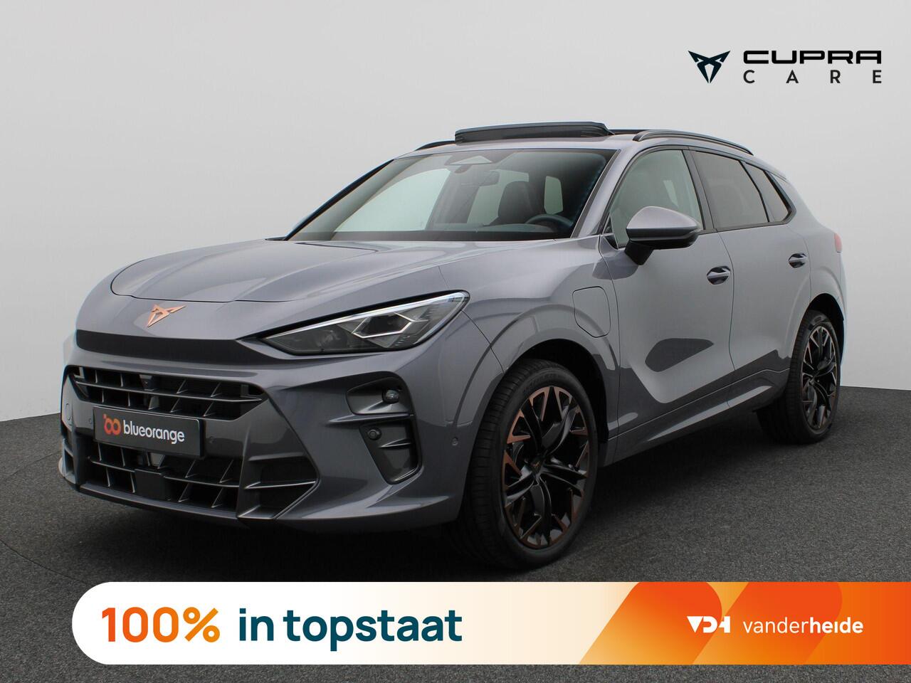 Cupra Terramar 1.5 TSI e-Hybrid VZ Performance 272PK DSG matrix led, Leder, trekhaak, Sennheiser audio, 360gr. camera, head-up display, alarm, schuif-kanteldak, winterpakket, adaptive cruise met travel assist, side assist, virtual pedal, keyless, 20" lichtmetaal