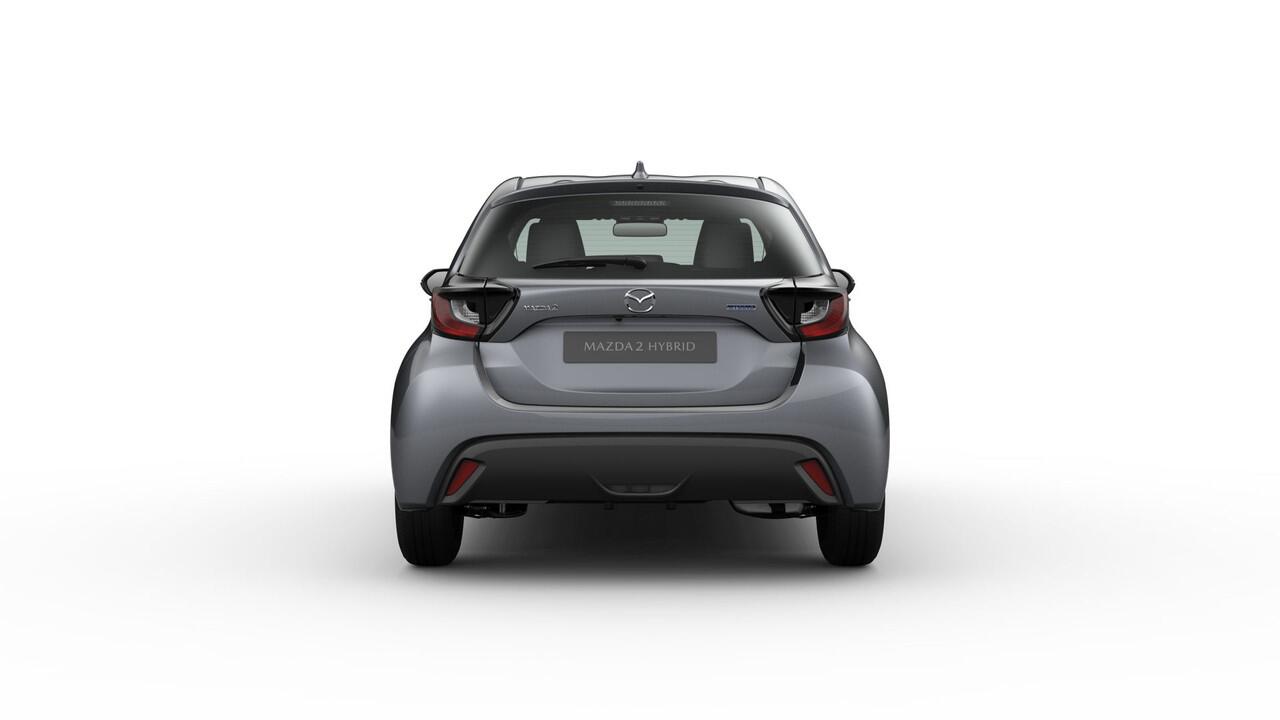 Mazda 2 Hybrid Prime-Line | 15-inch stalen velgen met wielcover, Silver | Achteruitrijcamera | Bandenspanningwaarschuwingssysteem