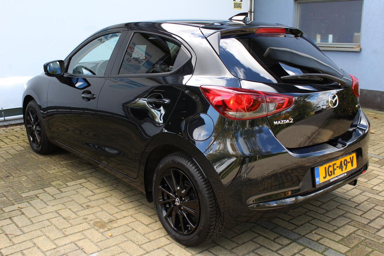 Mazda 2 1.5 e-SkyActiv-G 90 Homura | Incl. 12 maanden Garantie | Cruise controle | Stoel/stuur verwarming | Parkeersensor achter | Keyless Start | Lane assist | Climate controle | Apple CarPlay/Android Auto | Dodehoeksensoren | Achteruitrijcamera |