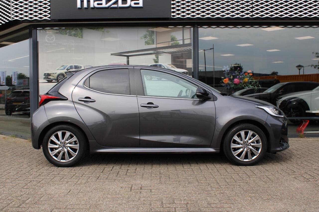 Mazda 2 Hybrid 1.5 Select , Automaat, Trekhaak, Panoramadak, Half Leder, HUD, PDC, Camera, Apple Carplay, Clima, Stoelverwarming, Stuurverwarming, Adap. Cruise