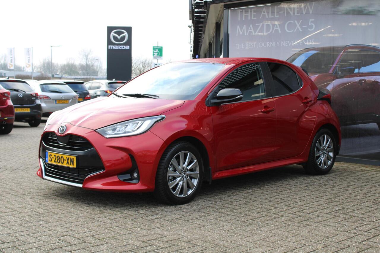 Mazda 2 Hybrid 1.5 Select , Automaat, Half Leder, Camera, All Season, Adap.Cruise, HUD, Stoel/Stuurverwarming, Clima, LMV 16 Inch, Apple Carplay, Android Auto, Bluetooth