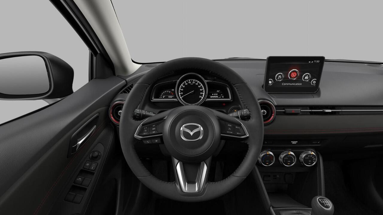 Mazda 2 Homura Aka | 8-inch LCD touchscreen kleurenscherm | Achteruitrijcamera | Automatisch dimmende binnenspiegel