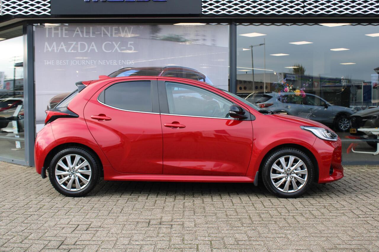 Mazda 2 Hybrid 1.5 Select , Automaat, Half Leder, Camera, All Season, Adap.Cruise, HUD, Stoel/Stuurverwarming, Clima, LMV 16 Inch, Apple Carplay, Android Auto, Bluetooth