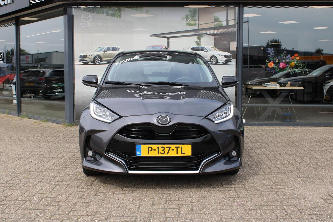 Mazda 2 Hybrid 1.5 Select , Automaat, Trekhaak, Panoramadak, Half Leder, HUD, PDC, Camera, Apple Carplay, Clima, Stoelverwarming, Stuurverwarming, Adap. Cruise