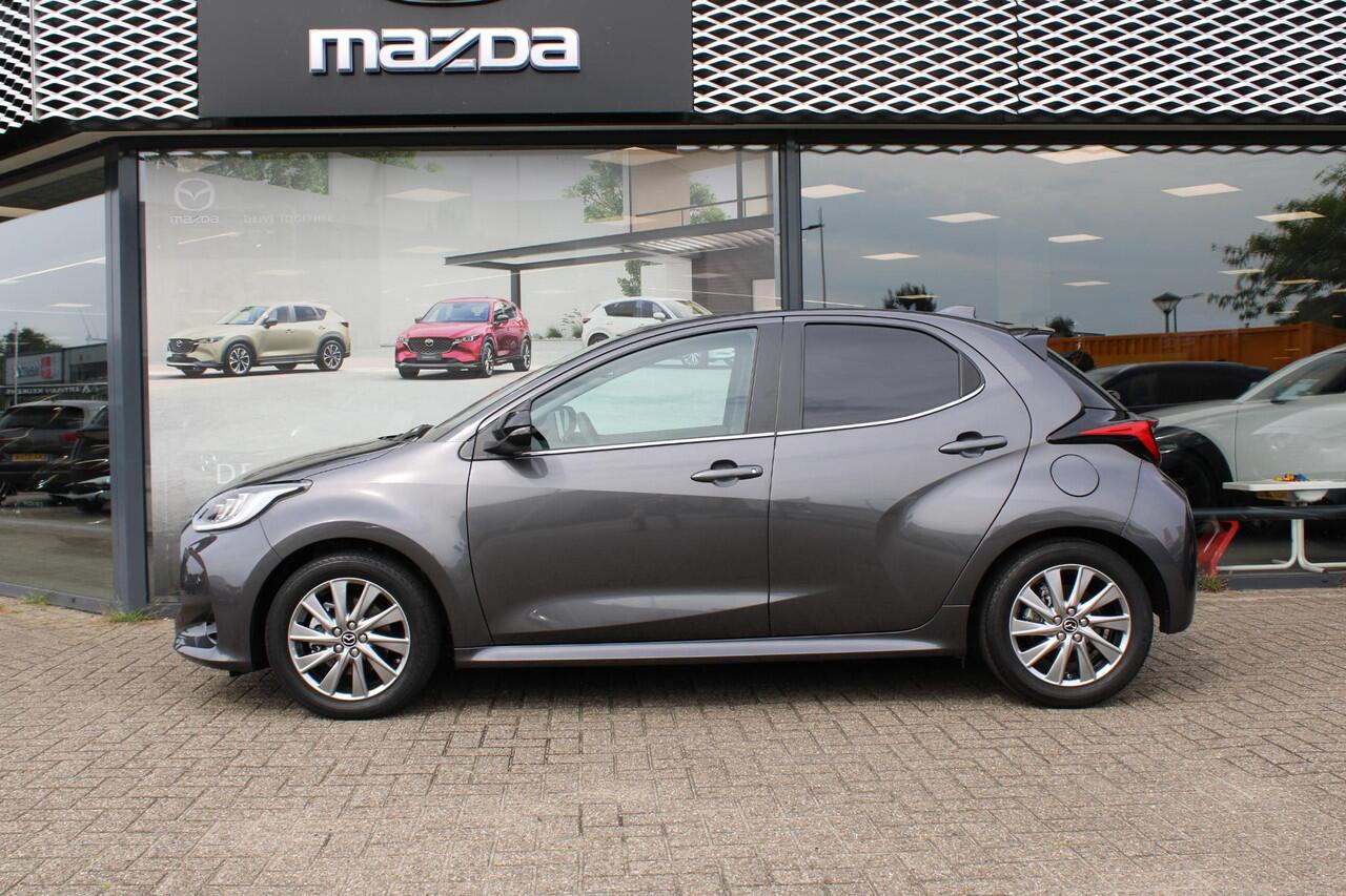 Mazda 2 Hybrid 1.5 Select , Automaat, Trekhaak, Panoramadak, Half Leder, HUD, PDC, Camera, Apple Carplay, Clima, Stoelverwarming, Stuurverwarming, Adap. Cruise