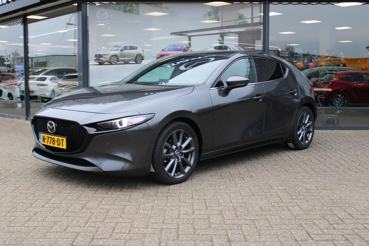 Mazda 3 HB 2.0 e-SkyActiv-G 150 M Hybrid Sportive , Adap Cruise, Clima, HUD, PDC, Stoelverwarming, Stuurverwarming, Camera, Navi, Apple Carplay