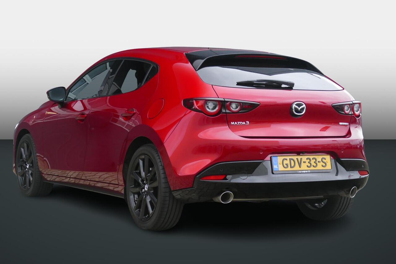 Mazda 3 2.0 e-SkyActiv-X M Hybrid 186 Exclusive-line | Leder | Shadowline Pack | RIJKLAARPRIJS!