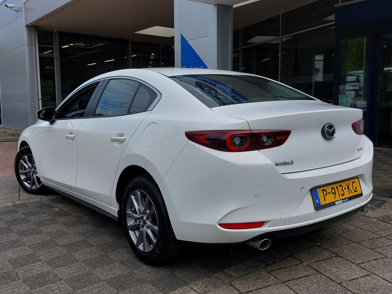 Mazda 3 2.0 e-SkyActiv-G M Hybrid 122pk | Origineel NL | Navi | Apple Carplay + Android Auto | Airco | Adap.Cruise | Led Koplampen | Pdc+Camera | Rijstrook+Licht+Regensensor | 16''lm