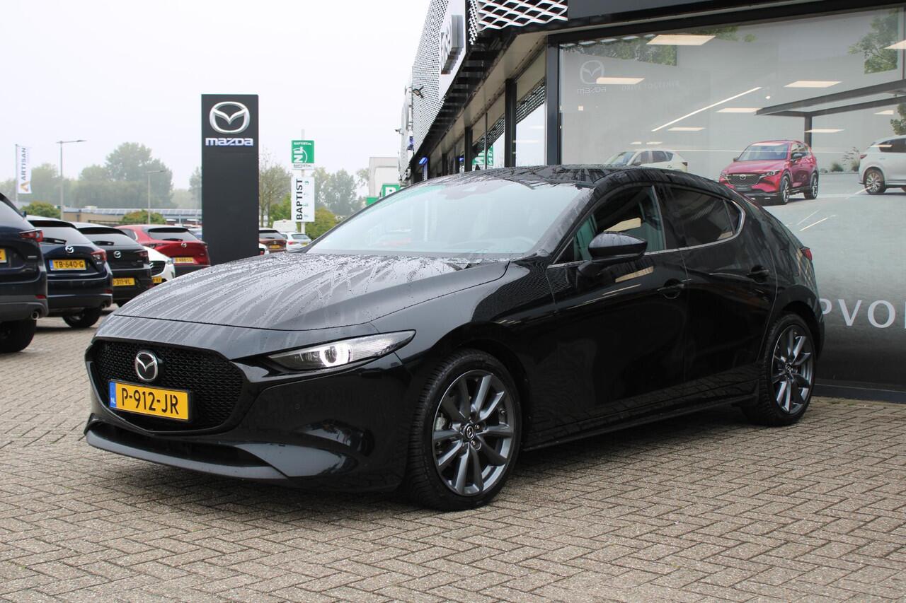 Mazda 3 HB 2.0 e-SkyActiv-G 150 M Hybrid Sportive , Automaat, Leder, Camera, All Season, LMV 18 Inch, Stuur/Stoel Verwarming, Apple Carplay, Android Auto, Clima, Bose, Adap.Cruise, PDC, HUD, Bluetooth