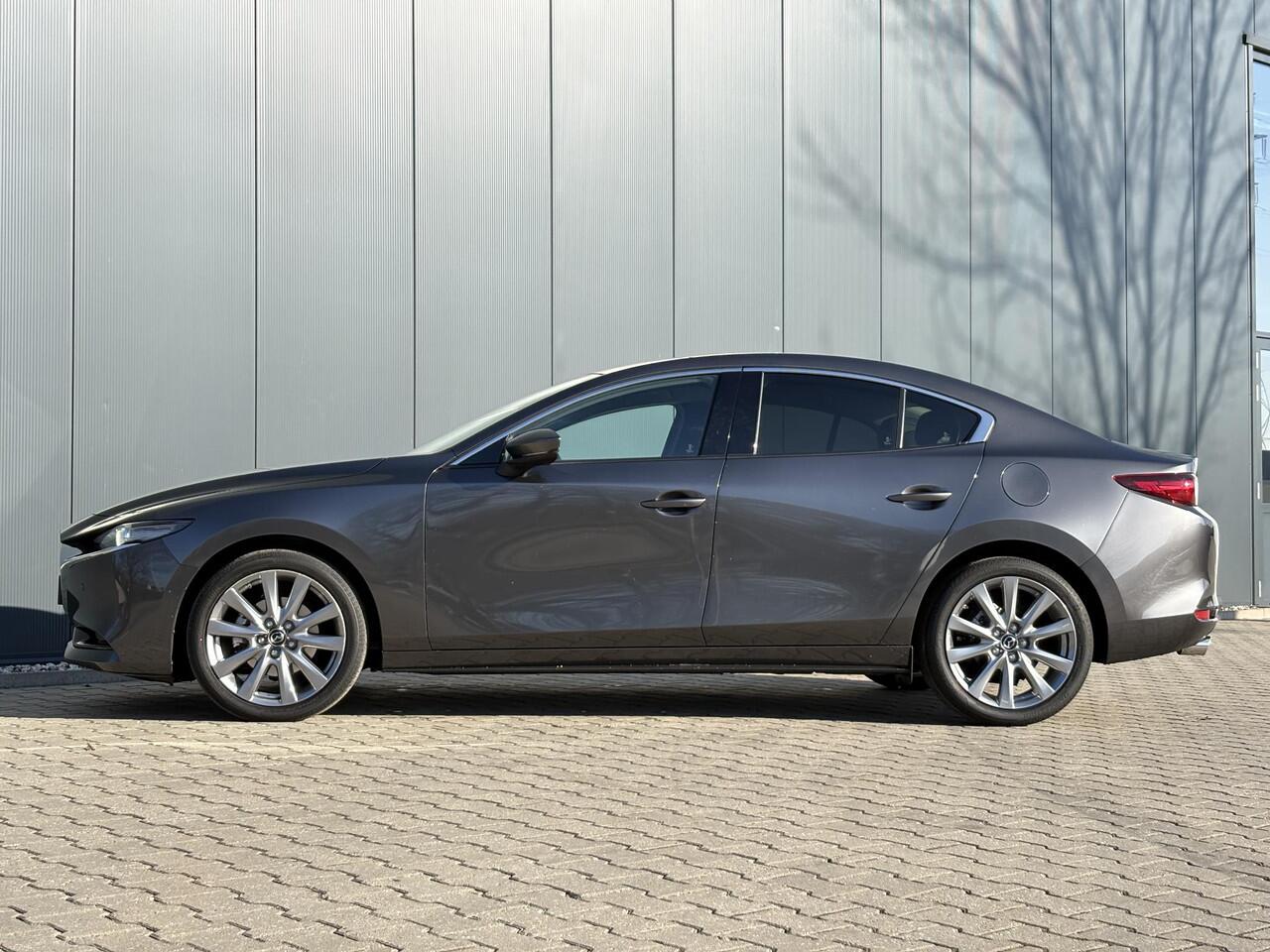 Mazda 3 2.0 e-SkyActiv-G M Hybrid 150 Exclusive-line / Trekhaak (1300 kg) / Stoel-stuurverwarming / Lederen bekleding / Apple carplay/Android auto /