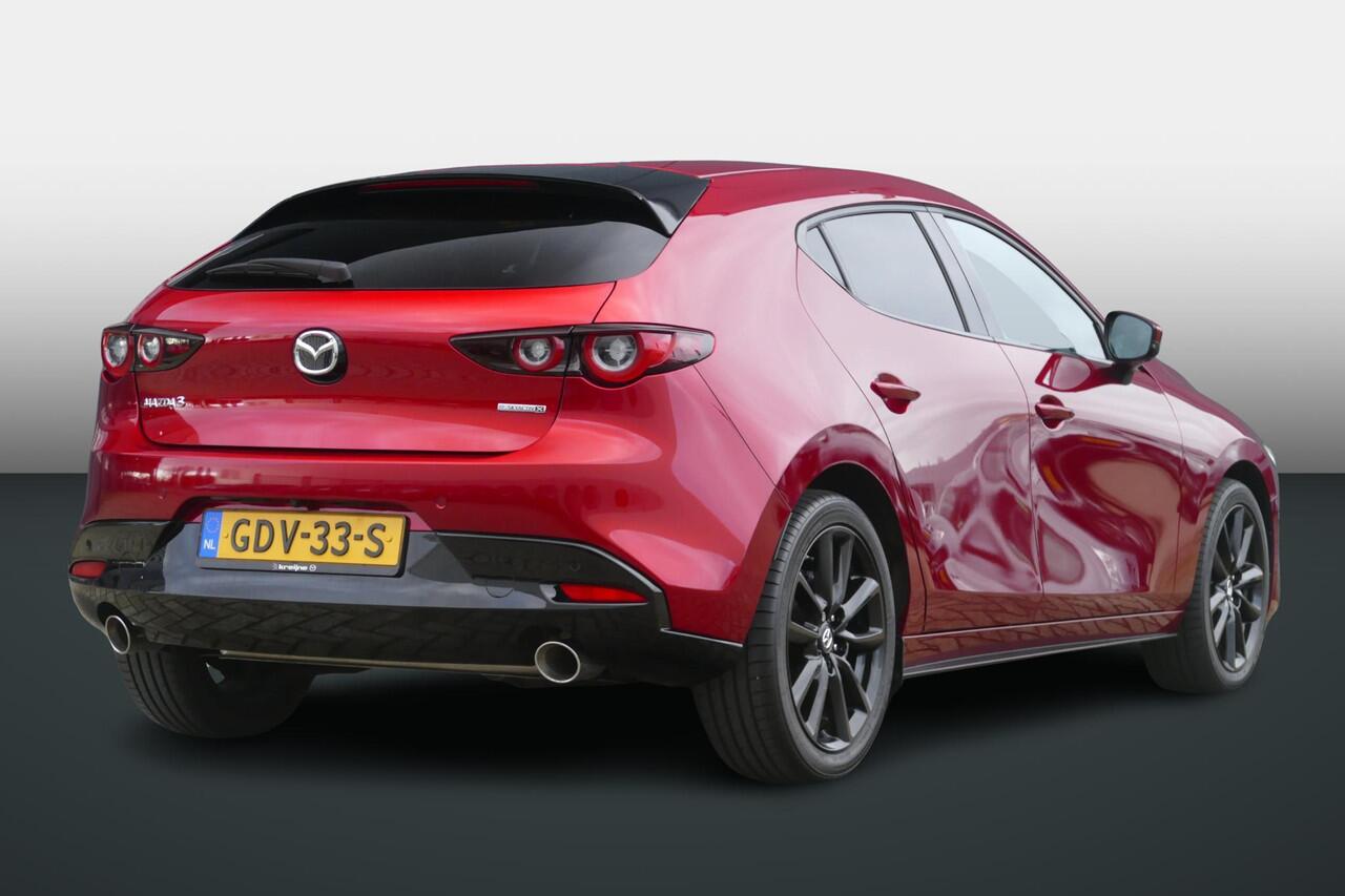 Mazda 3 2.0 e-SkyActiv-X M Hybrid 186 Exclusive-line | Leder | Shadowline Pack | RIJKLAARPRIJS!