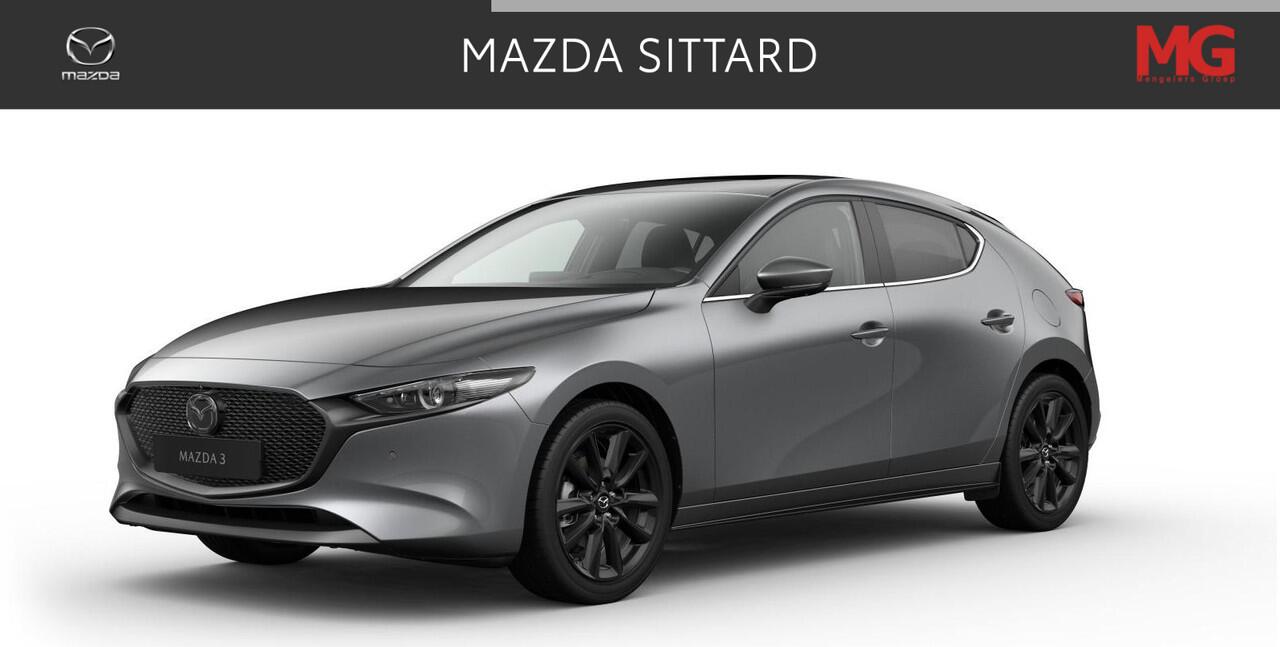 Mazda 3 2.0 e-SkyActiv-X M Hybrid 186 Takumi | Schuif-/Kanteldak | 360 Camera | Elektr. Stoelen | Leder | Bose | HUD