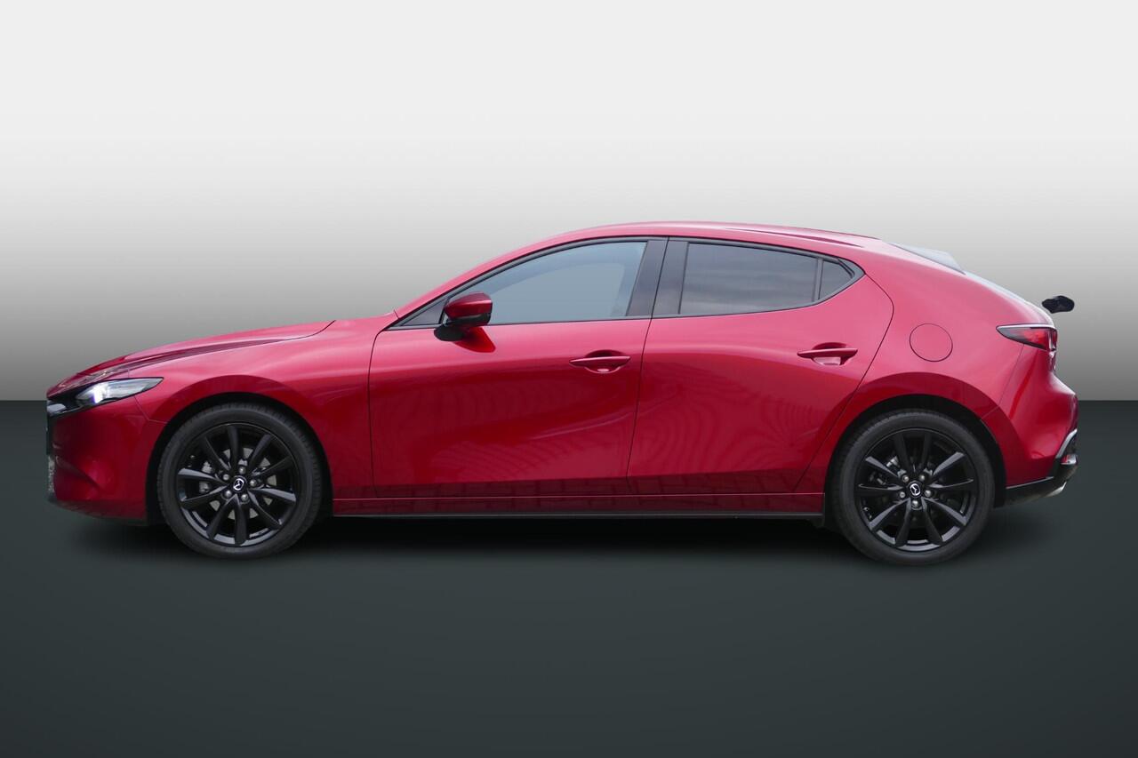 Mazda 3 2.0 e-SkyActiv-X M Hybrid 186 Exclusive-line | Leder | Shadowline Pack | RIJKLAARPRIJS!