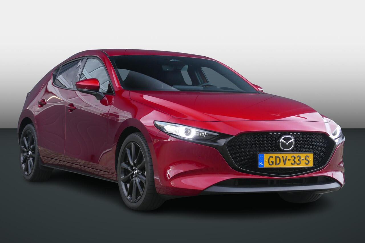 Mazda 3 2.0 e-SkyActiv-X M Hybrid 186 Exclusive-line | Leder | Shadowline Pack | RIJKLAARPRIJS!