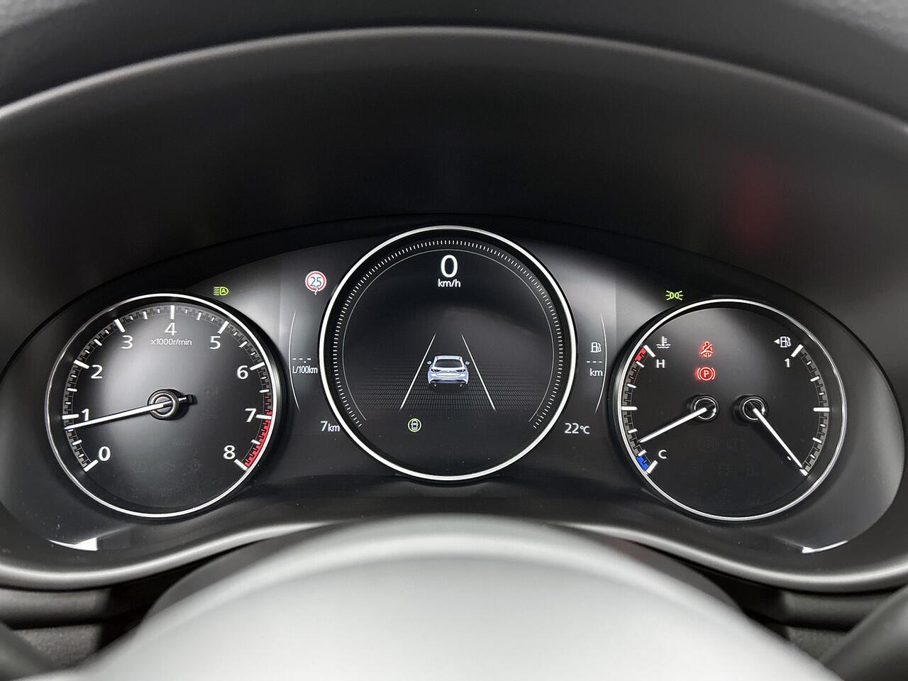 Mazda 3 2.0 e-SkyActiv-X M Hybrid 186 Takumi Aeropakket Sunroof DEMO Rood leer | Schuifdak | Bose