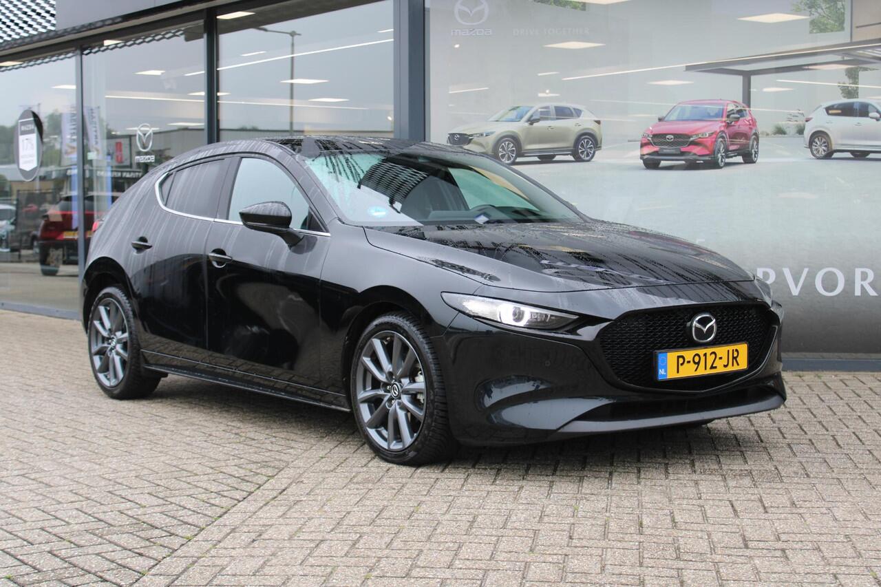 Mazda 3 2.0 e-SkyActiv-G M Hybrid 150 Sportive , Automaat, Leder, Camera, All Season, LMV 18 Inch, Stuur/Stoel Verwarming, Apple Carplay, Android Auto, Clima, Bose, Adap.Cruise, PDC, HUD, Bluetooth