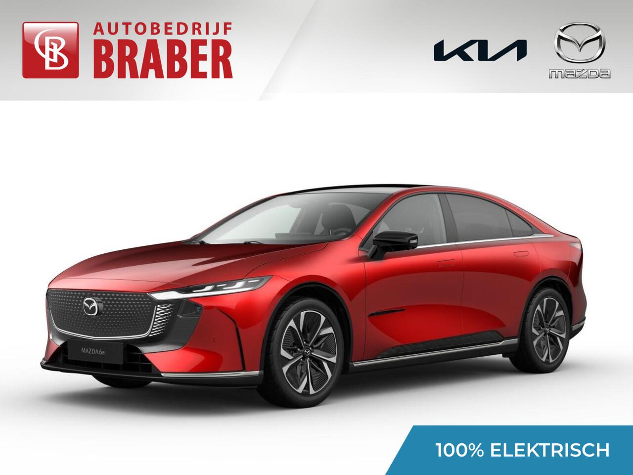 Mazda 6 6e Takumi Long Range 80 kWh | Dit jaar rijden, 17% bijtelling | ¤ 2.000 introductievoordeel bij aanschaf | Zwart leder |