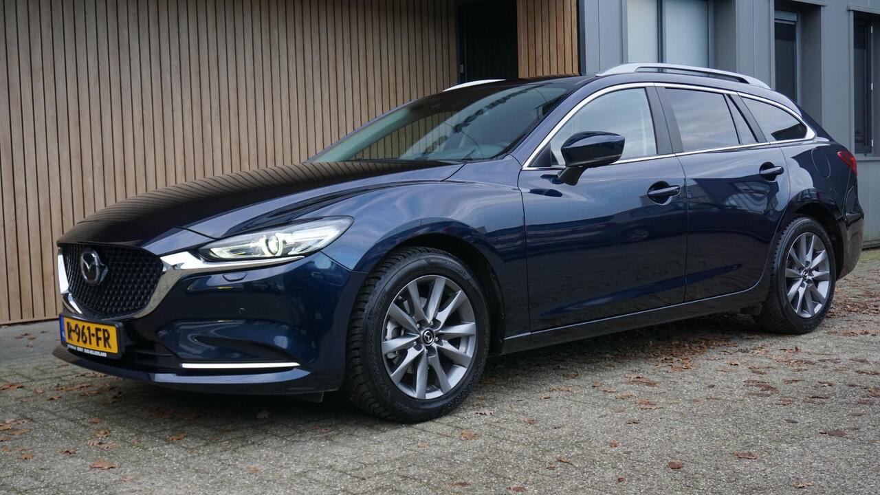 Mazda 6 Sportbreak 2.0 SkyActiv-G 165pk Automaat HUD 17inch LM Trekhaak Navi Stoel & Stuurverwarming 59804km!
