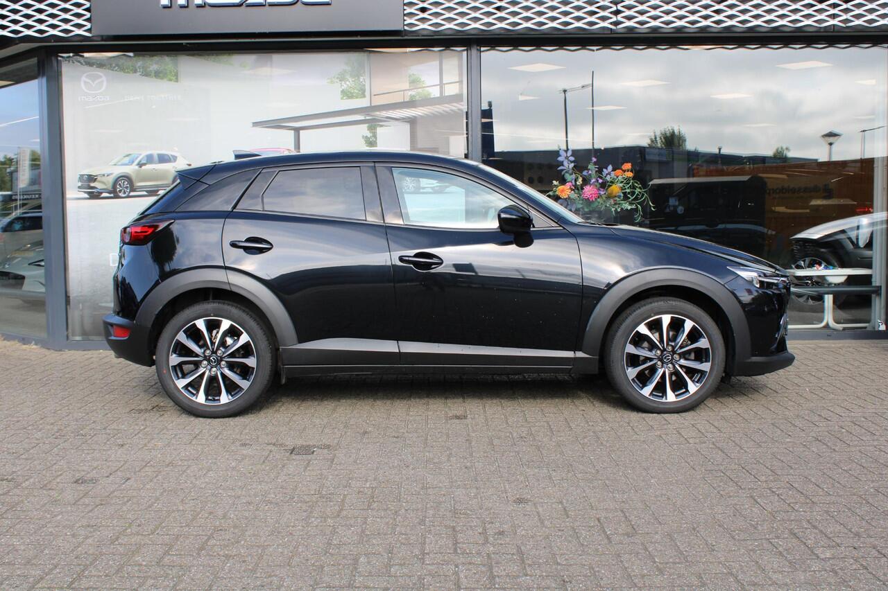 Mazda CX-3 2.0 SkyActiv-G 121 Luxury , Automaat, Wit Leder, Navi, Apple Carplay, Clima, Cruise, LMV 18 Inch, Stoelverwarming