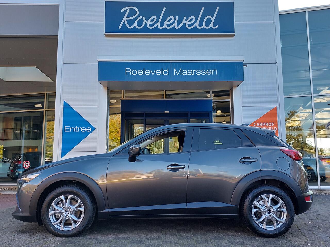 Mazda CX-3 2.0 SkyActiv-G 121pk Automaat Comfort | Origineel NL | Navi | Clima | Cruise | Dodehoek+Rijstrook+Licht+Regensensor | Keyless Start | Stoelverwarming | Pdc | Privacy Glass | 16''lm