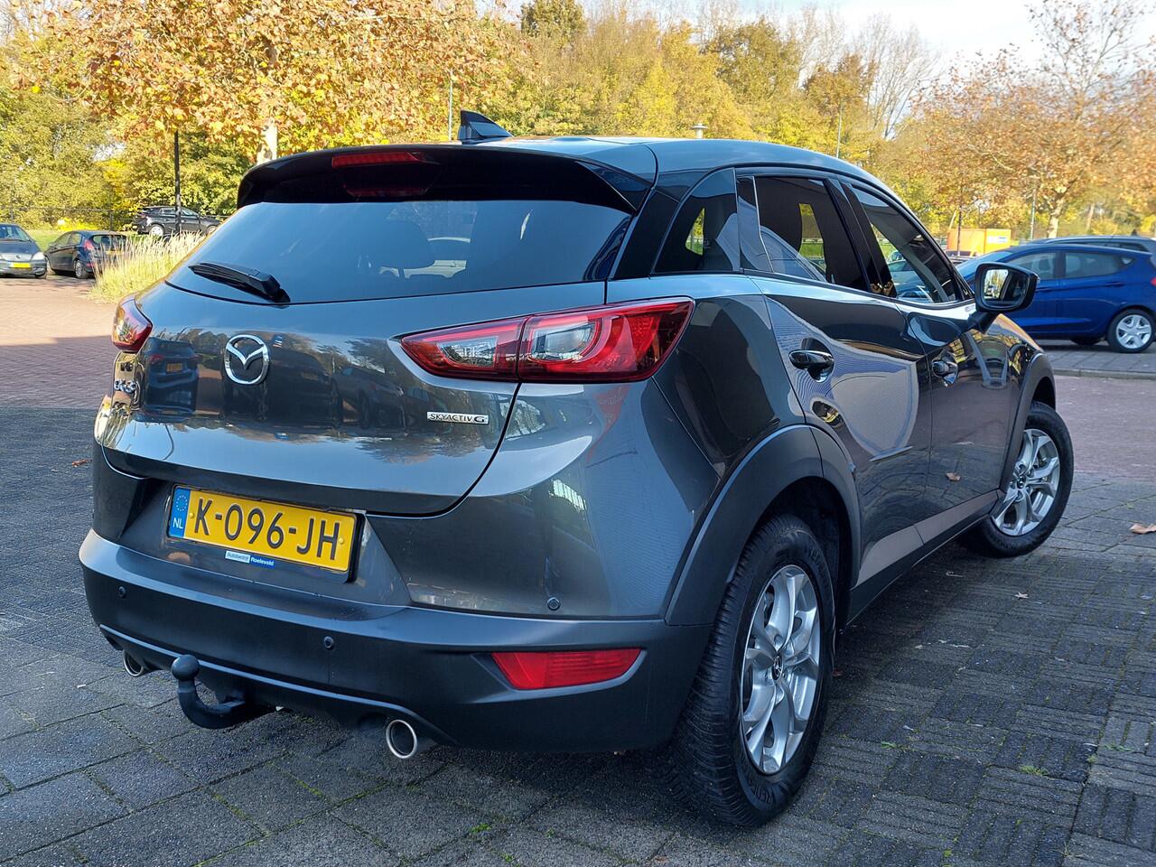 Mazda CX-3 2.0 SkyActiv-G 121pk Automaat Comfort | Origineel NL | Navi | Clima | Cruise | Dodehoek+Rijstrook+Licht+Regensensor | Keyless Start | Stoelverwarming | Pdc | Privacy Glass | 16''lm
